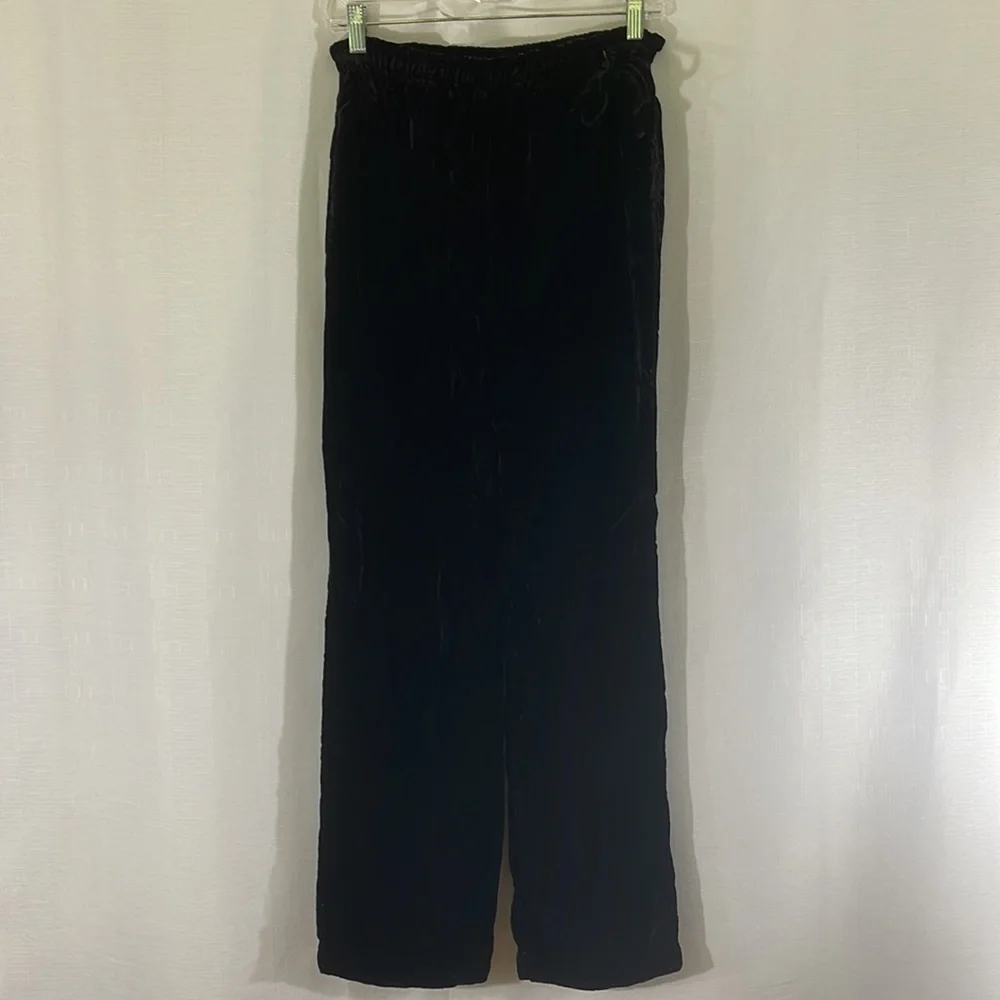 815 10/$50🏄🏻‍♀️ J. Jill Rayon Velvet Black Slacks